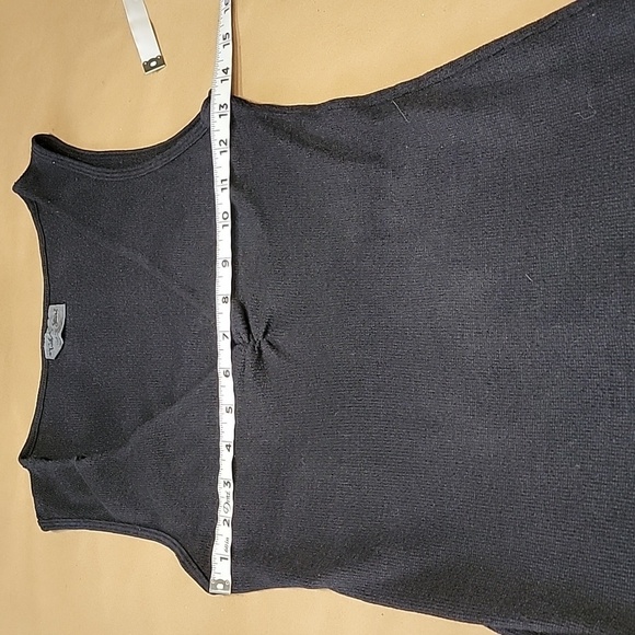 Michael Stars Size One Size Fits Most Black V Neck Sleeveless Knit Top, GUC - Picture 5 of 11